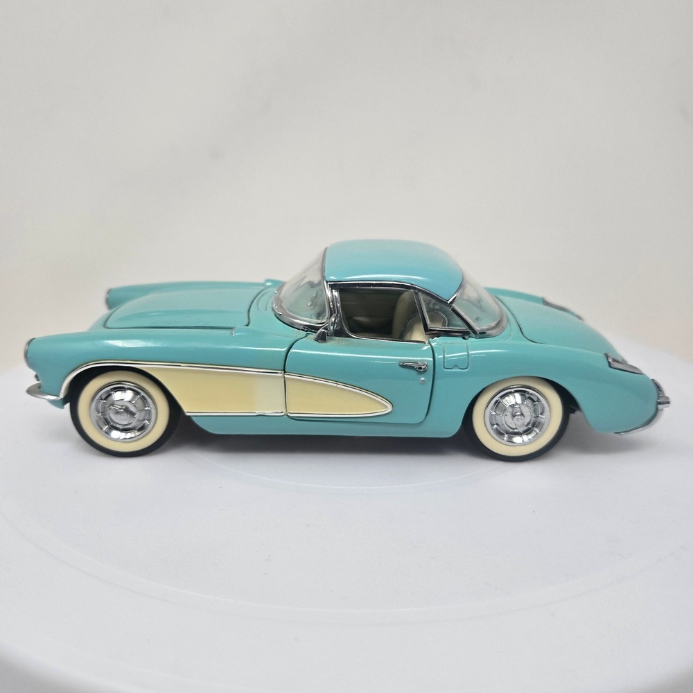 Franklin Mint 1956‎ Chevrolet Corvette 1:24 Diecast Turquoise Precision Models